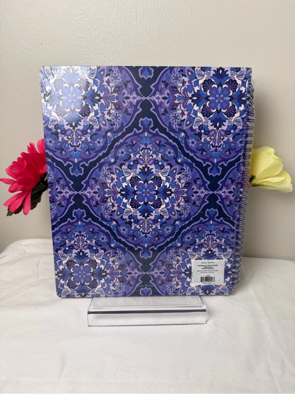 NWT Vera Bradley Regal Rosette Large Notebook New